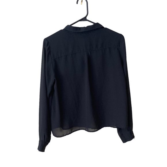 Walter Baker Sheer Mesh Button Up Shirt Size XS - Picture 2 of 4